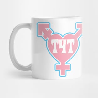 T4T - Transgender symbol- Pink - Valentines Trans Pride Mug